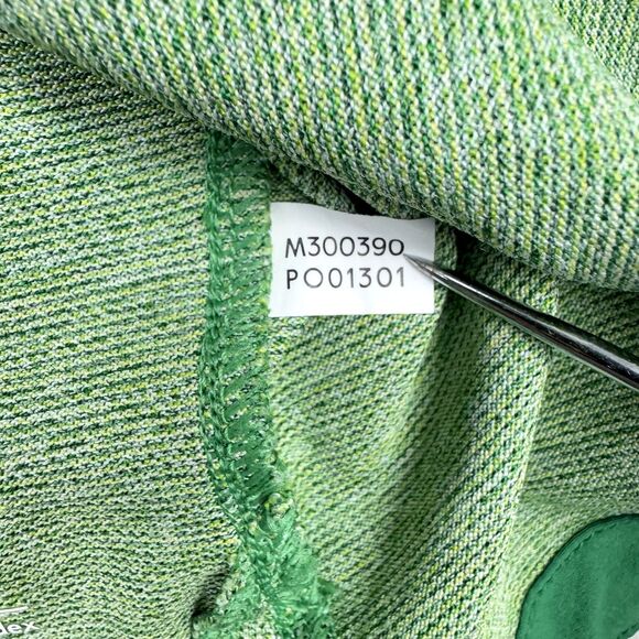 Outdoor Voices Polo Mens Large Green Short Sleeve Knit Performance Golf Shirt - Picture 7 of 8